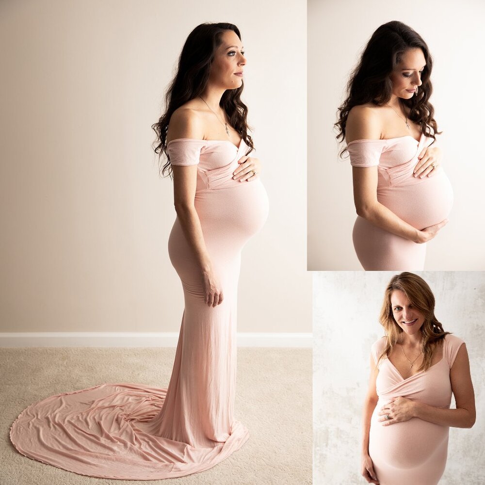 Sew Trendy “Audrey” Maternity Grown - Pink - Size SMALL